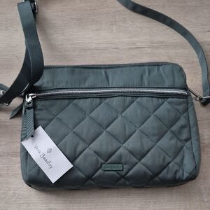 Vera Bradley Quilted Crossbody Bag in Charcoal